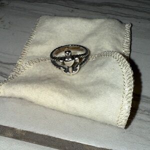 James Avery Silver Anchor Heart Ring